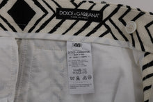 Load image into Gallery viewer, Dolce &amp; Gabbana White Black Striped Casual Shorts
