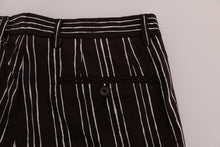 Load image into Gallery viewer, Dolce &amp; Gabbana Bordeaux Striped Cotton Knee High Shorts
