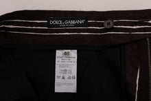 Load image into Gallery viewer, Dolce &amp; Gabbana Bordeaux Striped Cotton Knee High Shorts
