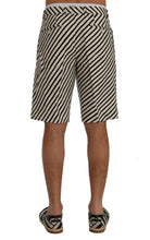 Load image into Gallery viewer, Dolce &amp; Gabbana Striped Hemp Casual Shorts
