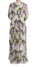 Load image into Gallery viewer, Dolce &amp; Gabbana Elegant Maxi A-line Long Sleeve Dress
