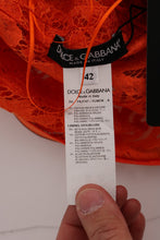 Load image into Gallery viewer, Dolce &amp; Gabbana Elegant Long-Sleeve Full-Length Orange Sheath Dress
