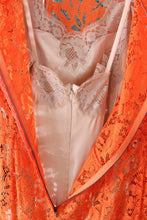 Load image into Gallery viewer, Dolce &amp; Gabbana Elegant Long-Sleeve Full-Length Orange Sheath Dress
