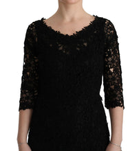 Load image into Gallery viewer, Dolce &amp; Gabbana Elegant Black Sheath Dress with Silk Lining
