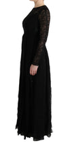 Load image into Gallery viewer, Dolce &amp; Gabbana Elegant Black Sheath Long Sleeve Dress
