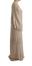 Load image into Gallery viewer, Dolce &amp; Gabbana Elegant Beige Cape Kaftan Dress
