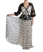 Load image into Gallery viewer, Dolce &amp; Gabbana Elegant Polka Dotted Full Length Gown
