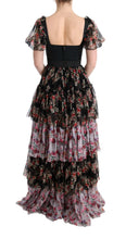 Load image into Gallery viewer, Dolce &amp; Gabbana Elegant Floral Shift Dress in Multicolor Silk Blend

