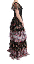 Load image into Gallery viewer, Dolce &amp; Gabbana Elegant Floral Shift Dress in Multicolor Silk Blend
