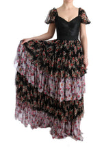 Load image into Gallery viewer, Dolce &amp; Gabbana Elegant Floral Shift Dress in Multicolor Silk Blend
