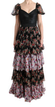 Load image into Gallery viewer, Dolce &amp; Gabbana Elegant Floral Shift Dress in Multicolor Silk Blend
