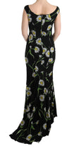 Load image into Gallery viewer, Dolce &amp; Gabbana Sunflower Print Full Length Sheath Dress
