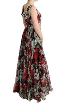 Load image into Gallery viewer, Dolce &amp; Gabbana Floral Maxi Gown with Sunflower Print and Crystals
