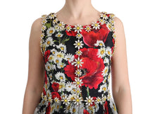 Load image into Gallery viewer, Dolce &amp; Gabbana Floral Maxi Gown with Sunflower Print and Crystals
