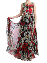 Load image into Gallery viewer, Dolce &amp; Gabbana Floral Maxi Gown with Sunflower Print and Crystals
