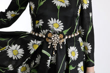 Load image into Gallery viewer, Dolce &amp; Gabbana Elegant Sunflower Maxi Gown with Crystals
