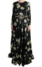 Load image into Gallery viewer, Dolce &amp; Gabbana Elegant Sunflower Maxi Gown with Crystals
