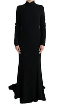 Load image into Gallery viewer, Dolce &amp; Gabbana Elegant Full Length Sheath Gown in Black
