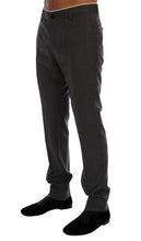 Load image into Gallery viewer, Dolce &amp; Gabbana Elegant Gray Striped Wool Formal Trousers
