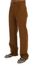 Load image into Gallery viewer, Dolce &amp; Gabbana Elegant Brown Formal Trousers for Men
