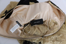 Load image into Gallery viewer, Dolce &amp; Gabbana Elegant Gold Floral Lace Gown Dress
