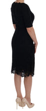 Load image into Gallery viewer, Dolce &amp; Gabbana Elegant Black Knee-Length Sheath Dress
