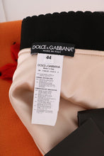 Load image into Gallery viewer, Dolce &amp; Gabbana Embellished Wool Skirt in Vivid Orange
