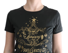 Load image into Gallery viewer, Dolce &amp; Gabbana Emerald Green Cotton Tee with 2017 Print
