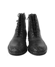 Load image into Gallery viewer, Bottega Veneta Bottega Veneta Men&#39;s Dark Gray Leather Side Zipper Boots
