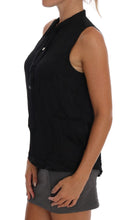 Load image into Gallery viewer, Versace Jeans Chic Sleeveless Black Shirt Blouse
