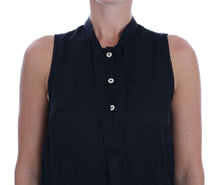 Load image into Gallery viewer, Versace Jeans Chic Sleeveless Black Shirt Blouse
