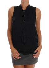 Load image into Gallery viewer, Versace Jeans Chic Sleeveless Black Shirt Blouse
