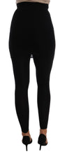 Load image into Gallery viewer, Dolce &amp; Gabbana Elegant Black Cashmere Silk Stretch Pants
