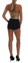Load image into Gallery viewer, Dolce &amp; Gabbana Gold Silk Stretch Romper Body
