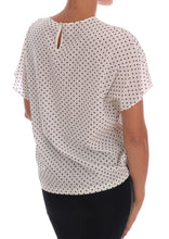 Load image into Gallery viewer, Dolce &amp; Gabbana Chic Polka Dot Silk Blouse

