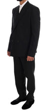 Load image into Gallery viewer, Dolce &amp; Gabbana Elegant Black Wool Three-Piece Suit
