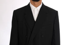 Load image into Gallery viewer, Dolce &amp; Gabbana Elegant Black Wool Three-Piece Suit
