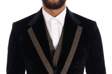 Load image into Gallery viewer, Dolce &amp; Gabbana Elegant Blue Three-Piece Slim Fit Suit
