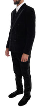 Load image into Gallery viewer, Dolce &amp; Gabbana Elegant Black Slim Fit Three-Piece Suit
