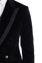 Load image into Gallery viewer, Dolce &amp; Gabbana Elegant Black Slim Fit Three-Piece Suit
