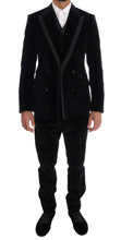 Load image into Gallery viewer, Dolce &amp; Gabbana Elegant Black Slim Fit Three-Piece Suit
