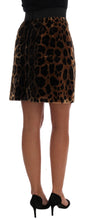 Load image into Gallery viewer, Dolce &amp; Gabbana Elegant Leopard Print A-Line Skirt
