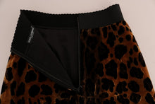 Load image into Gallery viewer, Dolce &amp; Gabbana Elegant Leopard Print A-Line Skirt
