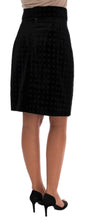 Load image into Gallery viewer, Dolce &amp; Gabbana Baroque Embroidered Velvet Pencil Skirt
