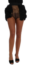 Load image into Gallery viewer, Dolce &amp; Gabbana Exquisite Black Mink Fur Mini Shorts
