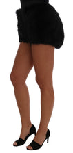 Load image into Gallery viewer, Dolce &amp; Gabbana Elegant Black Fur Mini Shorts Hot Pants
