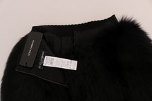 Load image into Gallery viewer, Dolce &amp; Gabbana Elegant Black Fur Mini Shorts Hot Pants
