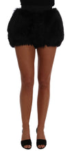 Load image into Gallery viewer, Dolce &amp; Gabbana Elegant Black Fur Mini Shorts Hot Pants
