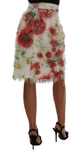 Load image into Gallery viewer, Dolce &amp; Gabbana Elegant Floral High-Waist Pencil Skirt
