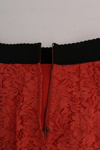 Load image into Gallery viewer, Dolce &amp; Gabbana Orange Macramé Lace Pencil Skirt
